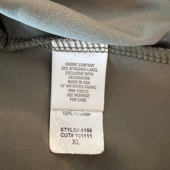 Dress Barn Olive Green Front Layered Sleeveless Top - Size XL - Picture 7 of 8